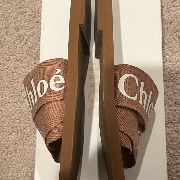 Chloe Brown Leather Sandals - Picture 6 of 9